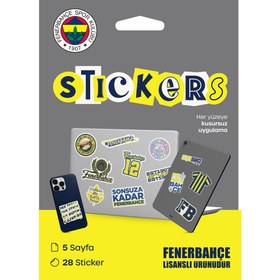 Resim Fenerbahçe Gri Sticker Paketi 