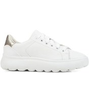 Resim Geox Kadın Beyaz Spherica Ec4.1 Deri Bağcıklı Sneaker D35tcb085y2c0232 
