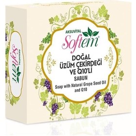 Resim Softem Doğal Üzüm Çekirdeği ve Q10 Sabun 130 G 