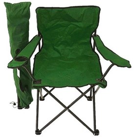 Resim Kapris Katlanır Kamp Sandalyesi Taşıma Çantalı Bardaklıklı Yeşil Yeşil 