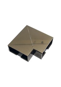 Resim Katarmarket 60X25X90 Ortadan Kanallı Dirsek 90 Bronz 2Li Paket 