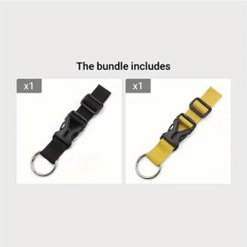 Resim Xuweiwei Siyah Sarı 1 Adet Sırt Askısı Bagaj Kemeri Ayarlanabilir Nylon Seyahat Kemer 