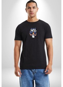 Resim Luka Luka Doncic Basketboll Dallas Siyah Oversize Unisex Ön Orta Minimal Baskılı Tişört Siyah 