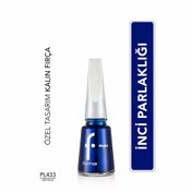 Resim Flormar Pearly Yoğun Pigmentli ve Sedef Yansımalı Oje PL433 Deep Blue 