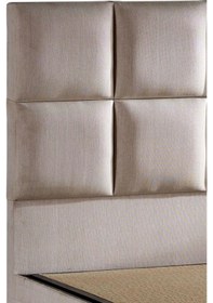 Resim Star Başlık 120 Cm Tek Kişilik Krem Keten Kumaşlı Modern Lüks Yatak Başlığı / Baza Başlığı 120 CM 