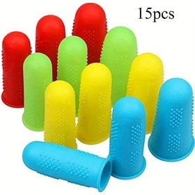 Resim Willowhaven 15 Adet Silikon Parmak Kılıfı Yapıştırıcı Tabancası İçin Kaymaz Koruma 3 Boyutlu 
