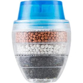 Resim Aktif Karbon Musluk Filtre Musluk Nozumu Su Filtresi Mutfak Makita 5 Katmanlar Ev Kullanımı Için Filtre Arıtanı (Mavi) (Yurt Dışından) 