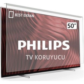 Resim Philips Uyumlu 50" inç 127 Ekran Tv Ekran Koruyucu Paneli 