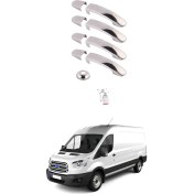 Resim Brsplast Ford Transit Uyumlu 2014-2023 Krom Kapı Kolu 4 Kapı Paslanmaz Çelik 
