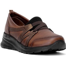 Resim Elit Erlmar048 Kadın Hakiki Deri Ortopedik Casual Ayakkabı Taba Taba 