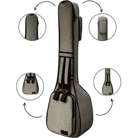 Resim Profesyonel Su Geçirmez Pedli Soft Case Uzun Sap Bağlama Çantası Saz Kılıfı 