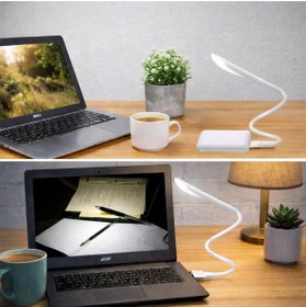 Resim Hakan Living USB Girişli 3 Parlaklık Ayarlı Dokunmatik Masa/Kitap Okuma Lambası Ledi Beyaz 