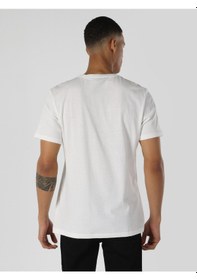 Resim Colin'S Regular Fit Baskılı Beyaz Erkek Kısa Kol Tişört Cl1064299_Q1.V1_Ofw 