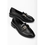 Resim Ellolita Luxury Shoes Cesi ortopedik Taban Deri Loafer 