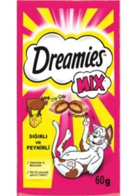 Resim Dreamies Mix Sığır Etli ve Peynirli Kedi Ödül Bisküvisi 24 x 60 G 