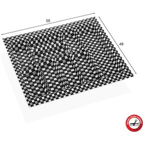 Resim Eco Modül Kaşıklık Damalı 55x49 Acero-20124 Antik Beyaz 