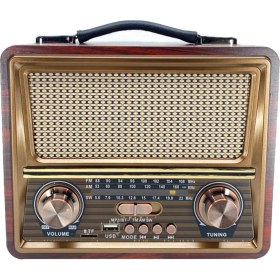 Resim Raıseng R-2055BT Retro Klasik Tasarım Bluetooth Hoparlör - Speaker 