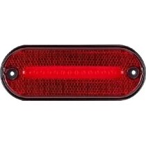 Resim Formplas Oval Işaret Lamba Neon 12 Led'li 118MM 12V-24V Kırmızı 