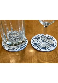 Resim Opencart Damla Halkalı Altıgen Desen Bardak Altlıkları Sadece Plastik Aparattır 