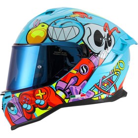 Resim Sway Xbyc 867 Gamer Full Face Güneş Gözlüklü Kapalı Motosiklet Kaskı XL Beden 