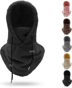 Resim Sherpa Kapşonlu Kayak Maskesi, Polar Balaklava Rüzgar Geçirmez Kış Maskesi Diğer 
