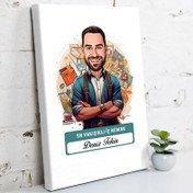 Resim Karikatürlü En Yakışıklı İç Mimar Kanvas Tablo 