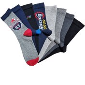 Resim vtex socks 8'li Dikişsiz Çocuk Çorap Yüksek Pamuklu 8 Çift 