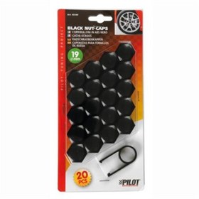 Resim Lampa 19Mm Siyah Abs Bijon Kapağı 20 Adet 02249 