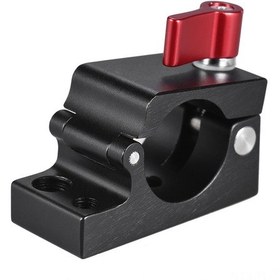 Resim Lemestar "25mm Alüminyum Çubuk Kelepçesi - Djı Ronin, Moza Lite 2 Ve Freefly Movı İçin 1/4" & 3/8" Vida Bağlantılı" 