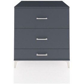 Resim Kronos Şifonyer 3 Çekmeceli 88x59x96 Antrasit-antrasit Antrasit 