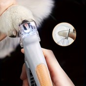 Resim 1 adet CYCG Kedi & Köpek Tırnak Makası LED Işıklı, Ergonomik Sap ve Güvenlik Koruyuculu - Hassas Kesim için Pille Çalışan Evcil Hayvan Bakım Makası, CR2032 Düğme Hücreli (Şarj Edilemez), Evde Kullanıma Uygun, Dayanıklı Yapı 