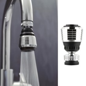 Resim 1 adet Ev Mutfak 360 Derece Dönen Su Tasarrufu Musluğu, Aerator, Difüzör, Musluk Nozulu Filtresi, Adaptör 