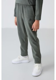 Resim Tommylife Tommy Life Haki Kalın Yumuşak Dokulu Standart Fit Nakışlı Polar Erkek Çocuk Eşofman Takım - 11218 Haki 