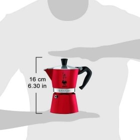 Resim Bialetti Moka Pot Express 3 Cup Kımızı 