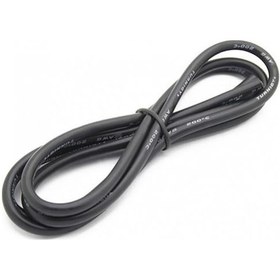 Resim 14 AWG Silikon Kablo Siyah - 1 Metre 