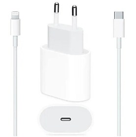 Resim Rowermax MHJE3TU/A IOS Uyumlu 20 W USB-C Güç Adaptörü ve Type-C To Lightning Kablo 