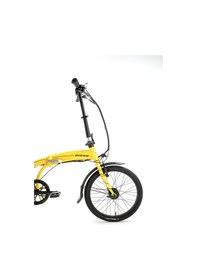Resim Bisan Prime Elektrikli Katlanır Bisiklet 32 Cm V 20 Jant 7 Vites Cat Sarı Siyah Sarı 