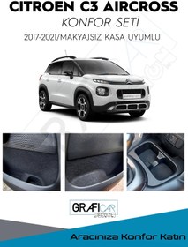 Resim GRAFICAR DESIGN Citroen C3 Aircross Konfor Seti-ıç Trim Kumaş Kadife Kaplama-ses Izolasyon 2017-2021/makyajsız 