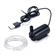 Resim Empoorlium USB Dalgıç Pompa 1m Kablo Dc Düşük Voltajlı Ultra Sessiz Mini Küçük Su Pompası 5V Akvaryum Için Dalgıç Pompa (Yurt Dışından) 