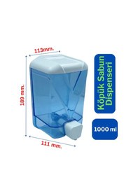 Resim Wespa Plastik Şeffaf Köpük Sabun Dispenseri 1000 ml. x 10 Adet 