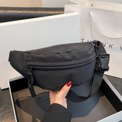 Resim Erkekler ve kadınlar için spor ve açık hava etkinlikleri için mükemmel, rahat ve çok yönlü bir kemerlik olan Siyah Ayarlanabilir Bel Çantası, Tül Detaylı - Rahat ve Çok Yönlü, Erkekler ve Kadınlar İçin Mükemmel, Spor ve Açık Hava Etkinlikleri İçin Mükemmel, Rahat Aksesuar 
