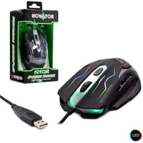Resim Novator N-102 Kablolu Oyuncu Mouse 2000 Dpi Ledli 