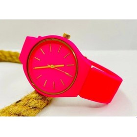 Resim Pembe Renk Silikon Kordon Genç Kadın Kol Saati Mls-1077 