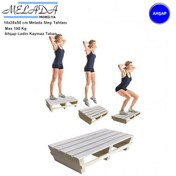 Resim 18 Cm Yükseklikte Doğal Ahşaptan Ev İçi Kullanıma Uygun Kaymaz Tabanlı Step Tahtası 18x25x50 Cm 