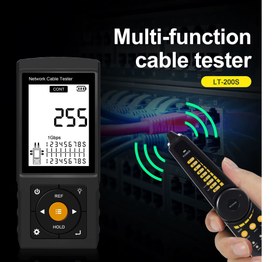 Resim Novacom LT-200 RJ45 Poe Uyumlu Çok Fonksiyonlu Kablo Test Cihazı 