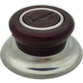 Resim İcanpares Tencere Kapak Tepesi Tava Sahan Kapağı Kulbu 1 Adet Mor Koyu 