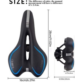 Resim Sarissa Jel Rahat Yumuşak Konforlu Geniş Bisiklet Selesi Bisiklet Koltuğu Koltuk Mavi Jelli Sele 