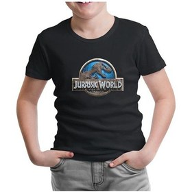 Resim Jurassic World Siyah Çocuk Tshirt 