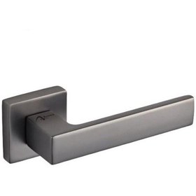 Resim Latif Rozetli Kapı Kolu Antrasit Oda 