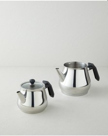 Resim Prego Çelik Çaydanlık 1,25 L - 2,10 L Siyah Siyah 